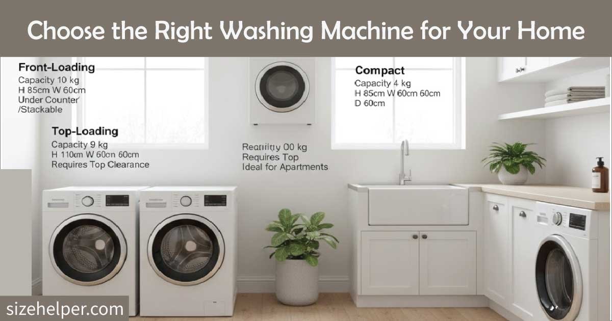 Choose the Right Washing Machine for Your Home