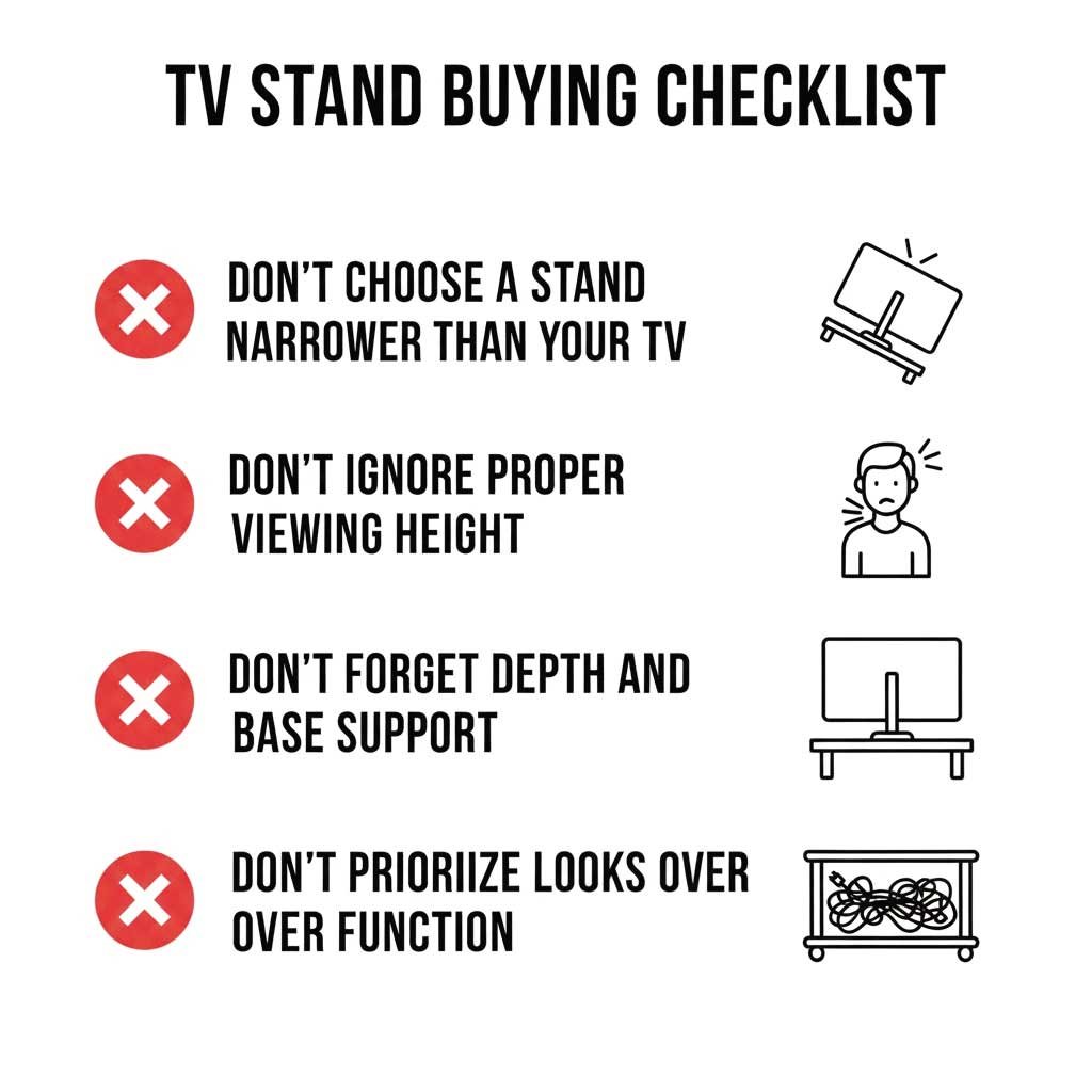 Common Mistakes to Avoid When Buying a TV Stand