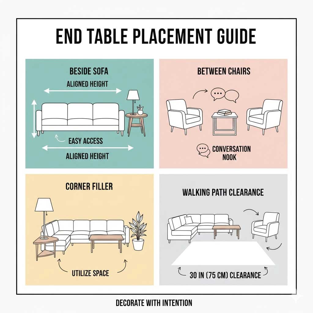 End Table Placement Guidelines
