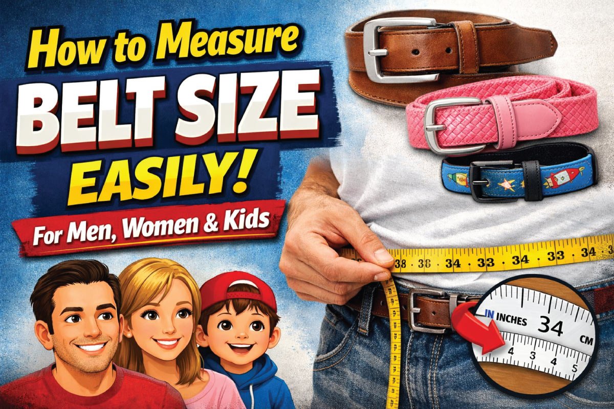 Find Your Belt Size: Easy Tips for Men, Women and Kids