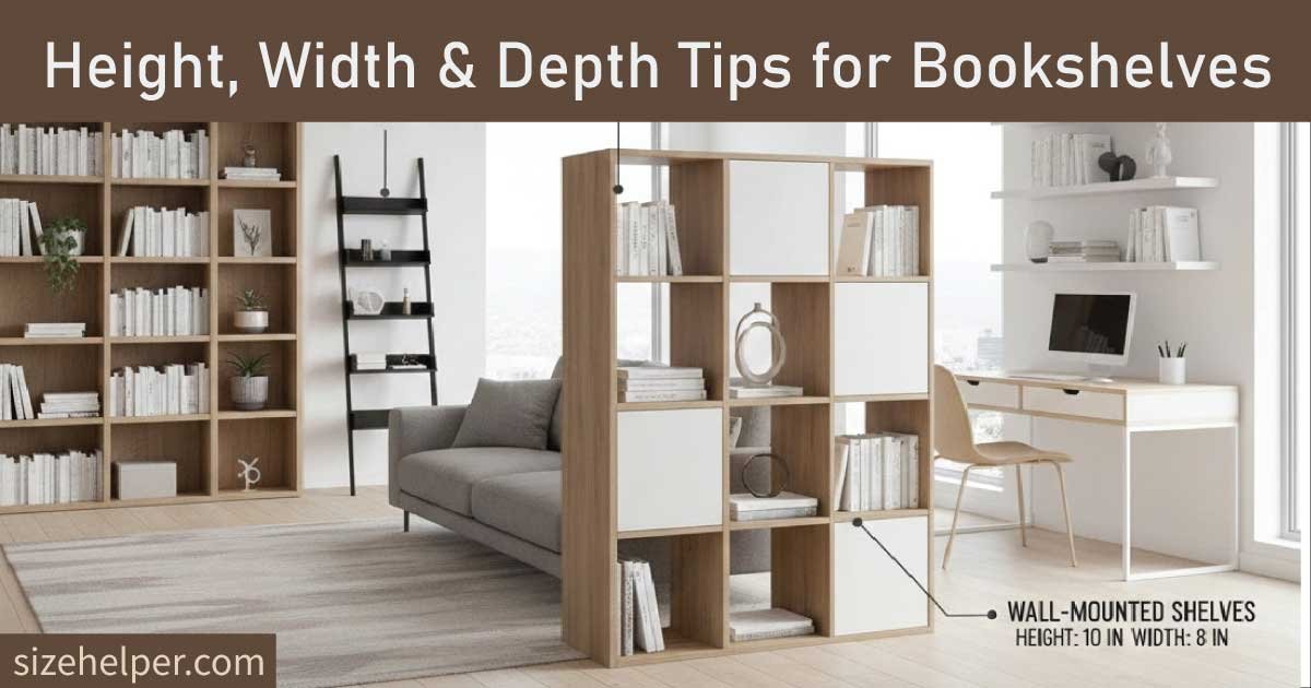 Height, Width & Depth Tips for Bookshelves