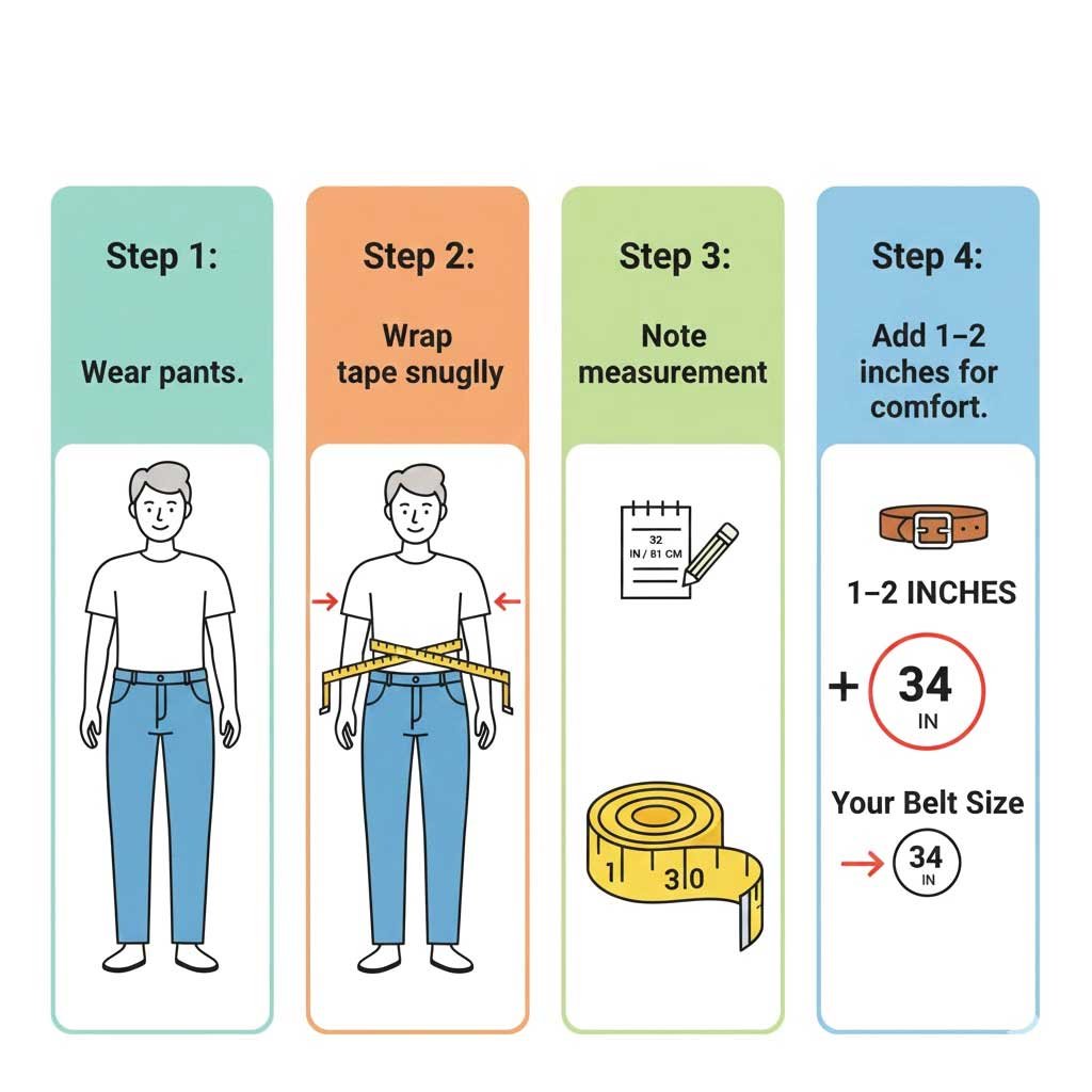 How to Measure Your Belt Size