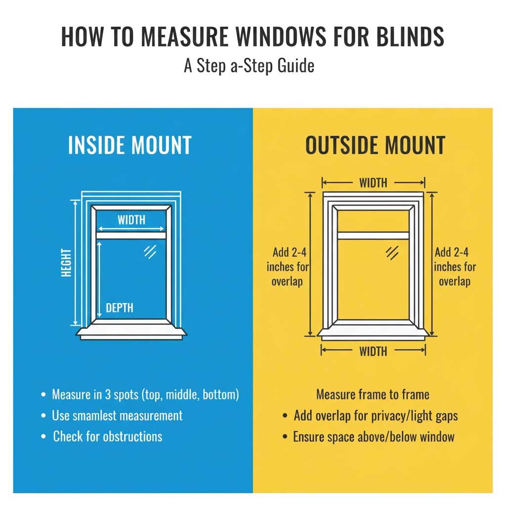 Measuring Windows for Blinds
