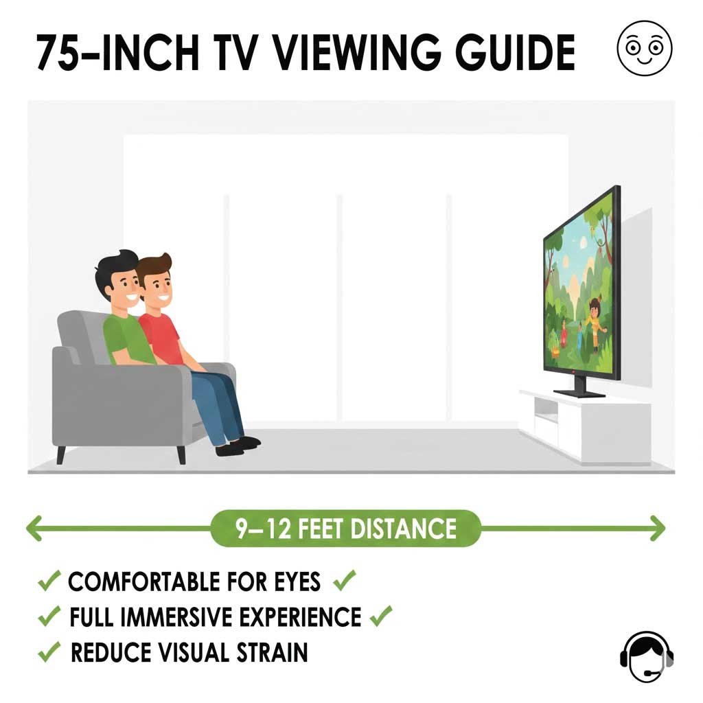 Viewing Distance for a 75-Inch TV