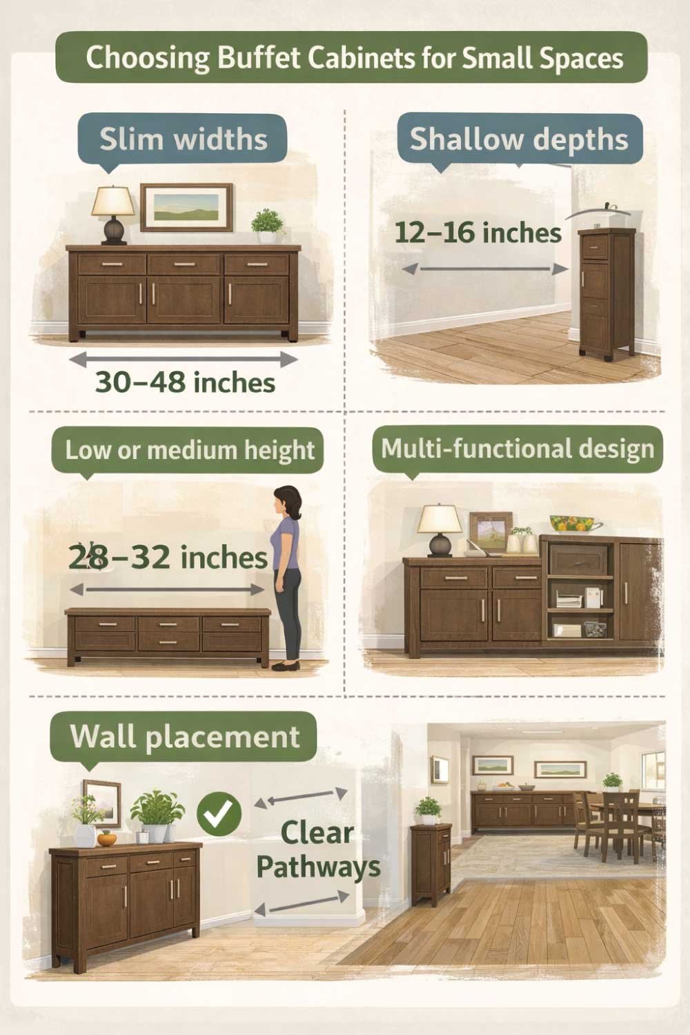 Buffet Cabinets for Small Spaces