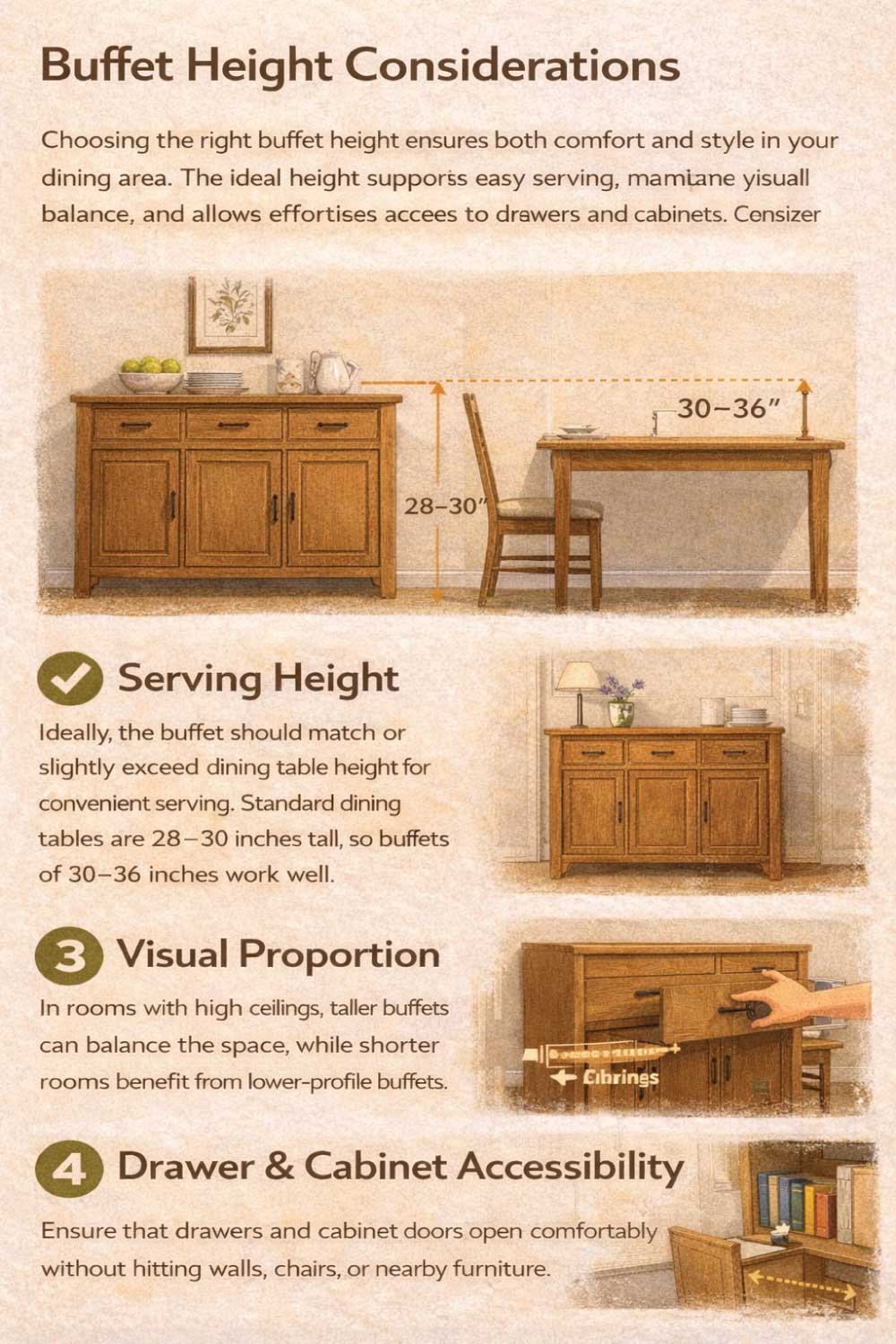 Buffet Height Considerations