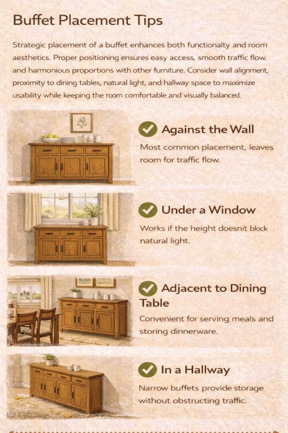 Buffet Placement Tips