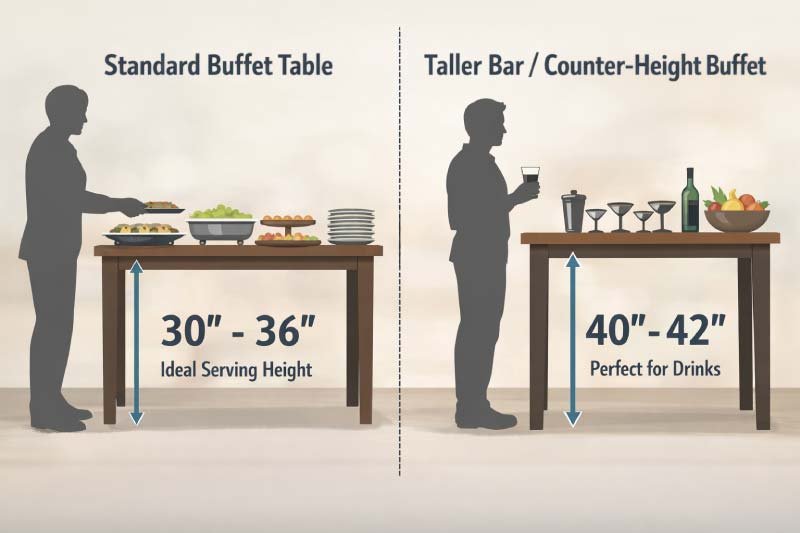 Buffet Table Height Guide
