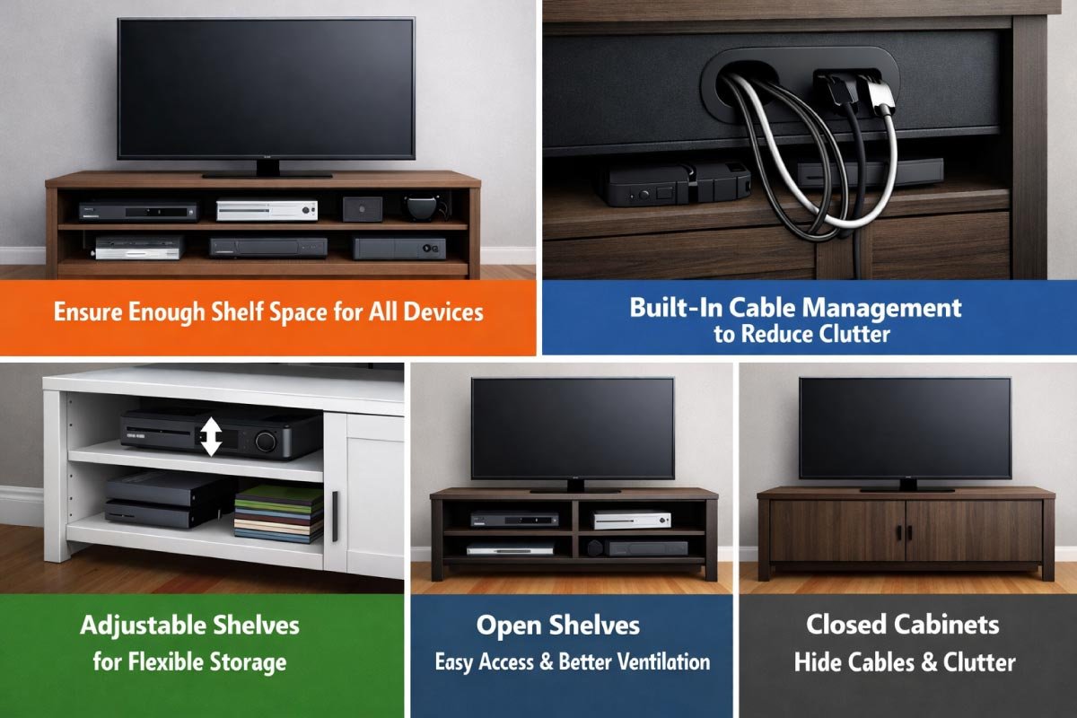 Consider Storage and Cable Management