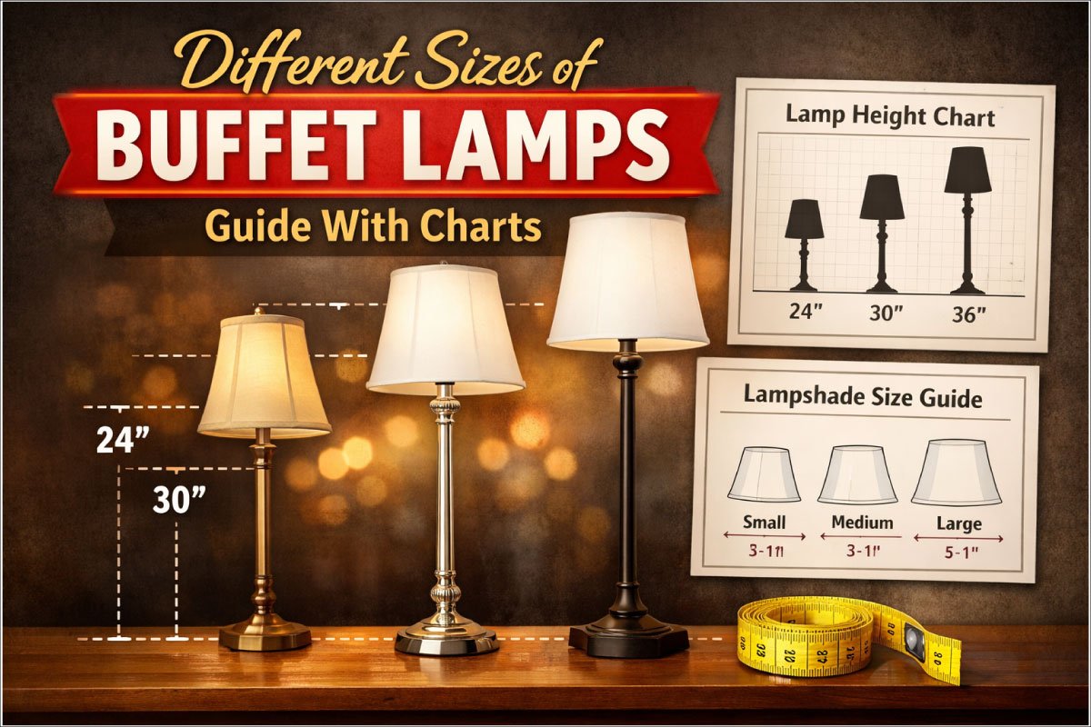 Different Sizes of Buffet Lamps Guide With Charts