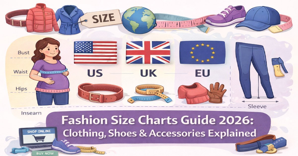 Fashion Size Charts Guide 2026: Clothing, Shoes & Accessories Explained
