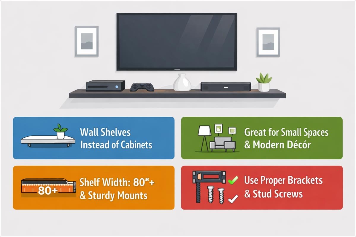 Floating Wall Mounted Stands