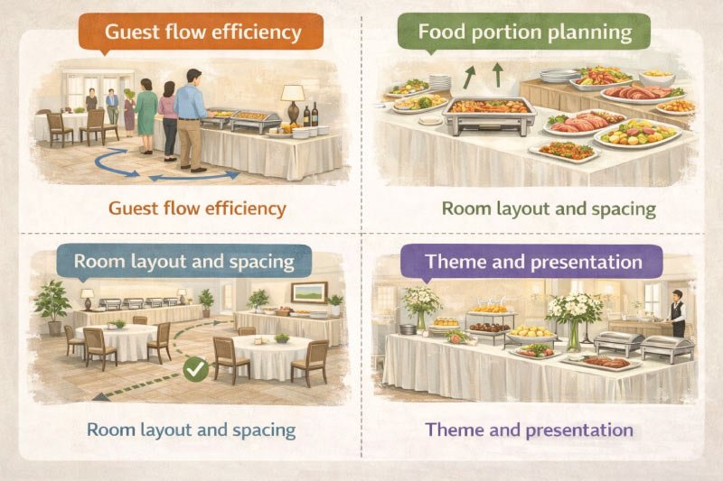 How to Calculate Buffet Table Requirements