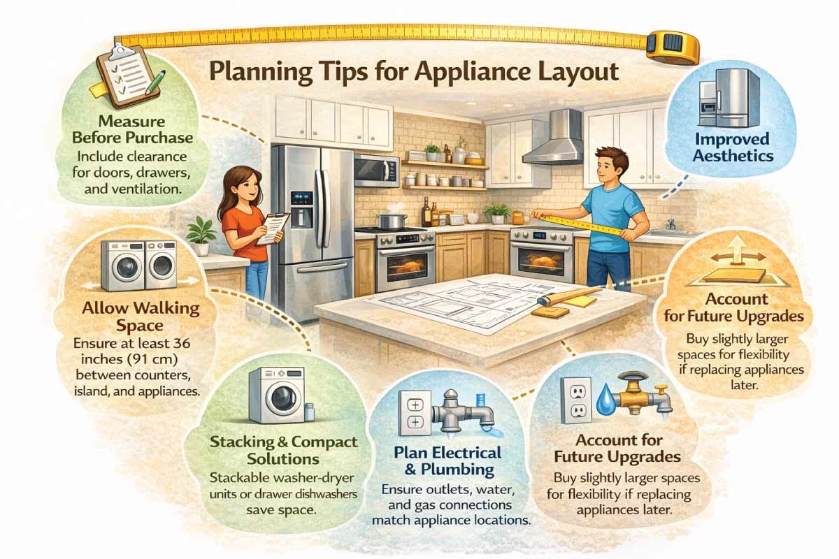 Planning Tips for Appliance Layout