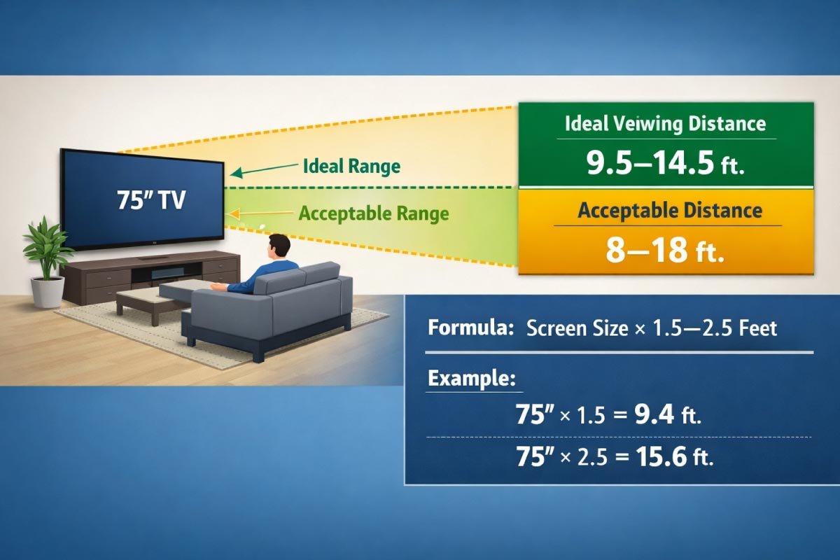Room Placement & Viewing Distance Chart