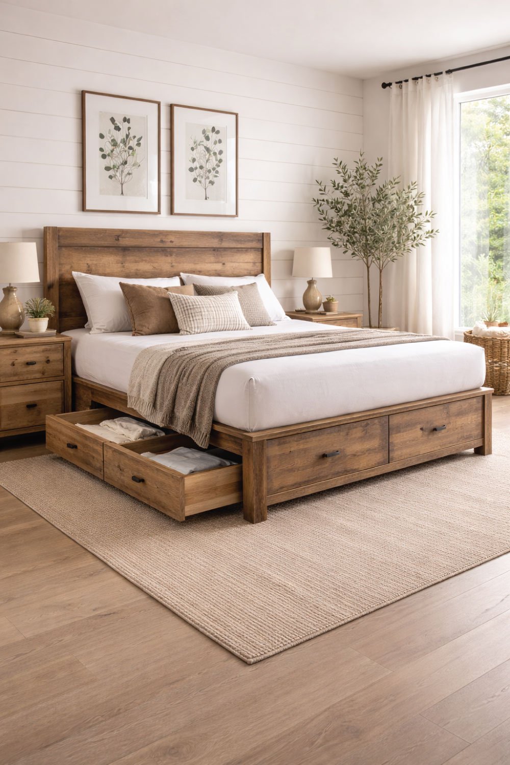 Rustic Farmhouse Bed