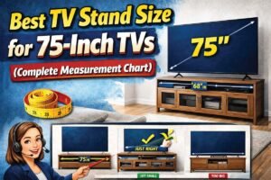 TV Stand Size Guide for 75 Inch TVs With Chart