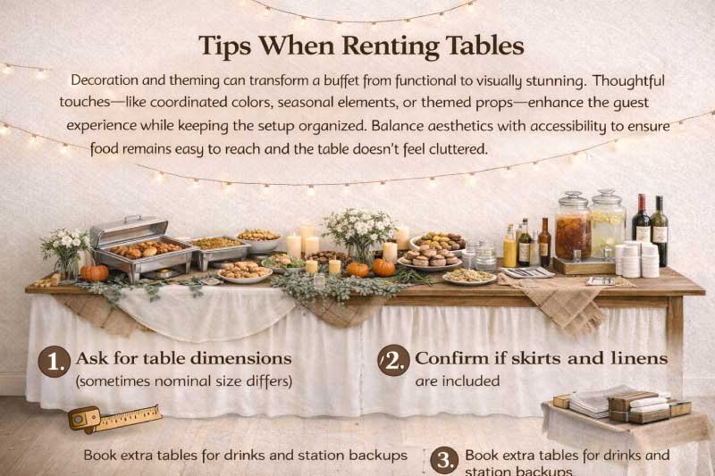 Tips When Renting Tables