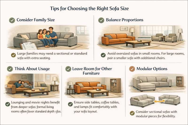 Tips for Choosing the Right Sofa Size