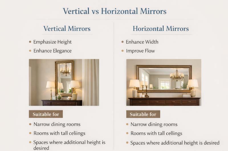 Vertical vs Horizontal Mirrors