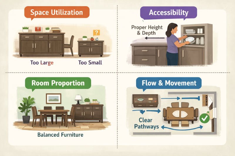 Why Size Matters for Buffet Cabinets