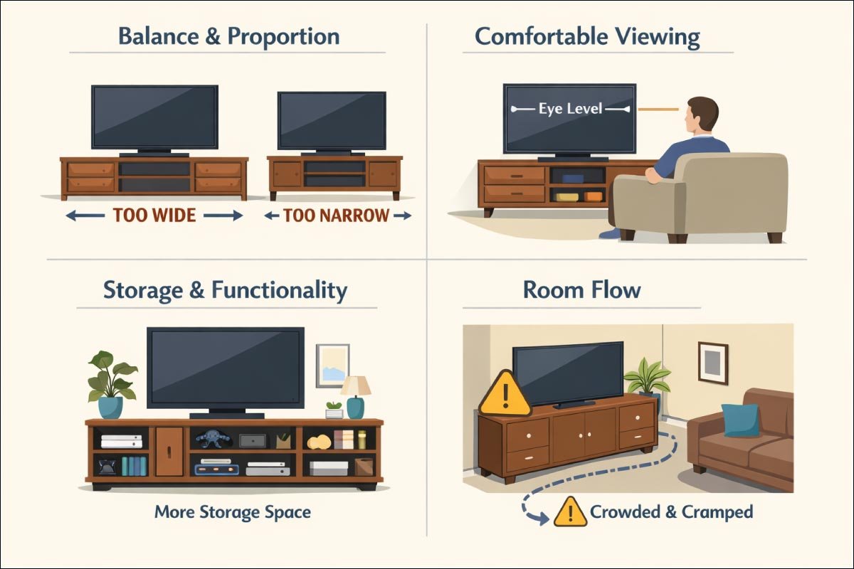 Why TV Sideboard Size Matters