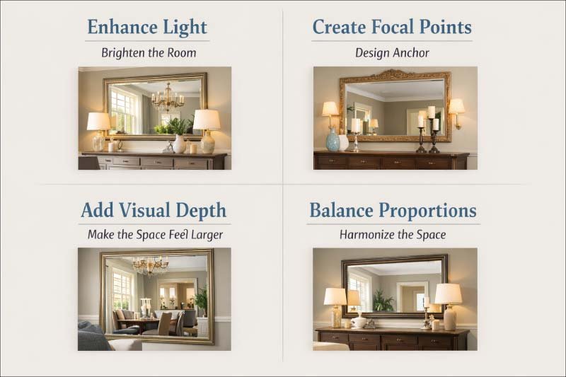 Why Use a Buffet Mirror in a Dining Room