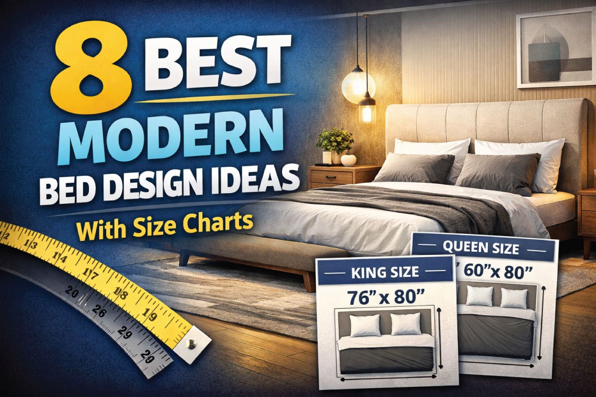 8 Best Modern Bed Design Ideas With Size Charts