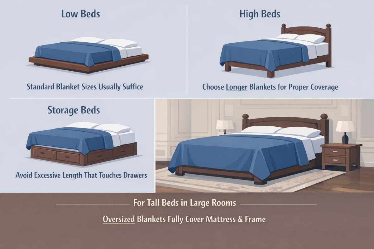Blanket Size vs Bed Height