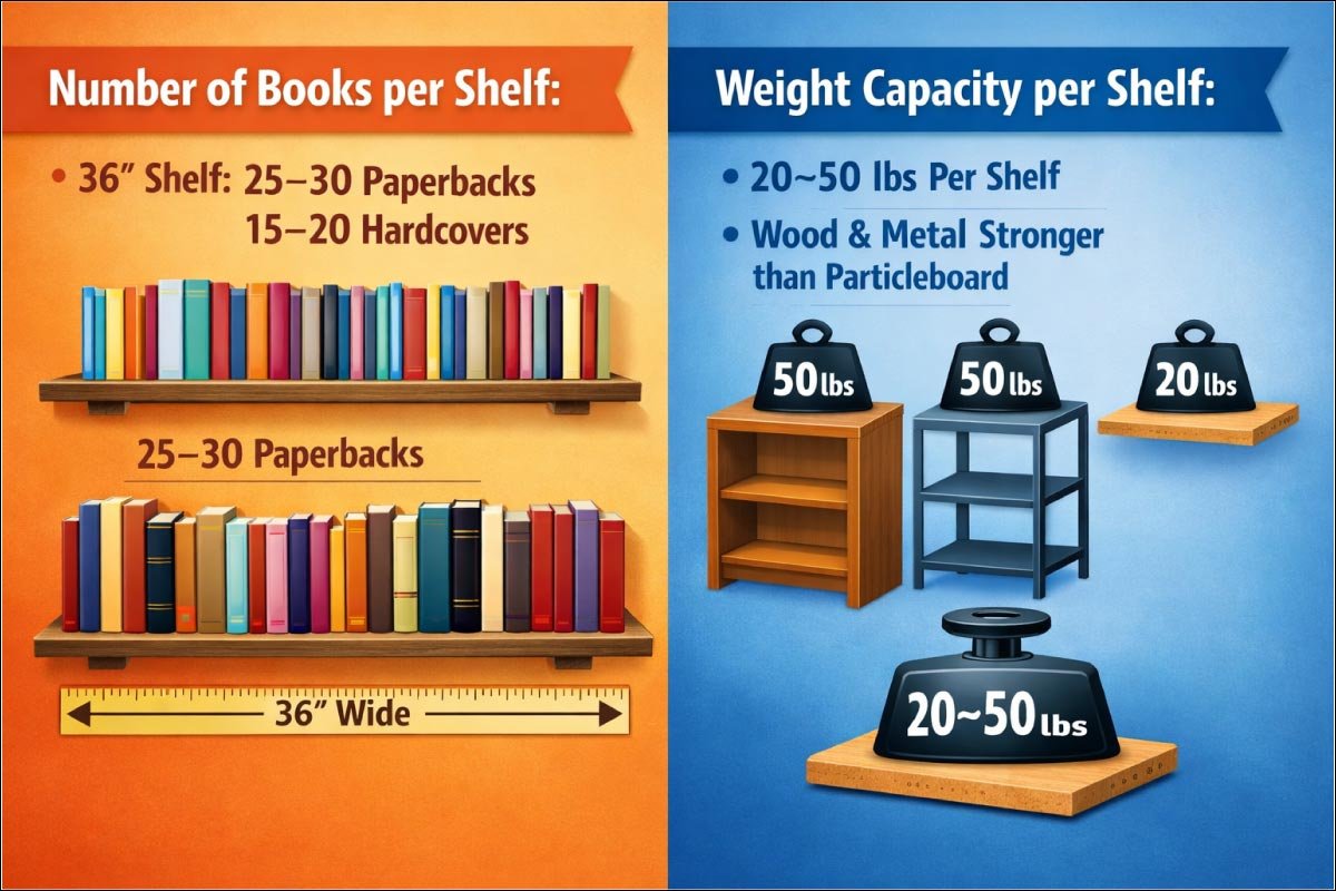 Bookshelf Storage Capacity