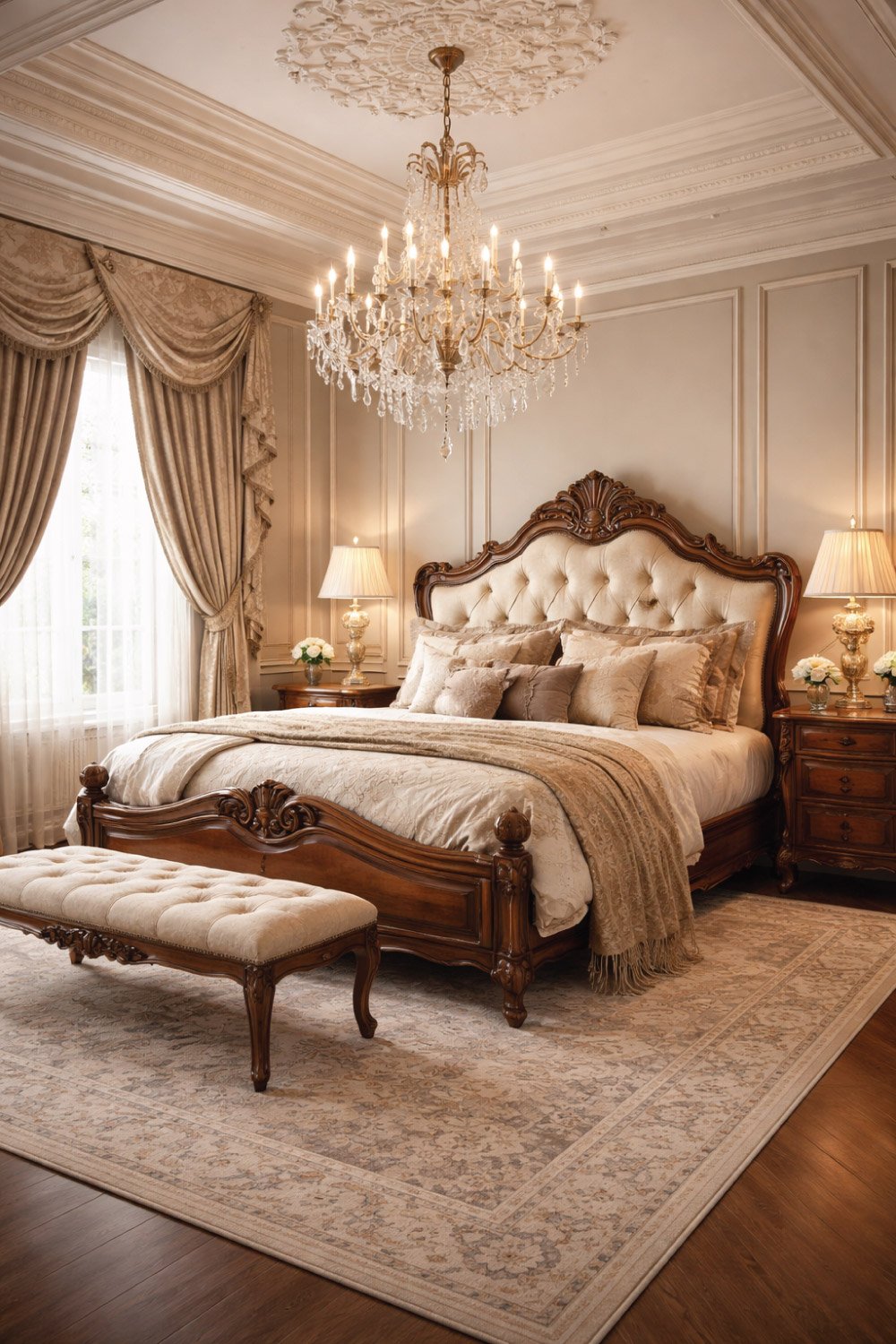 Classic Elegant Bedroom DEGIN