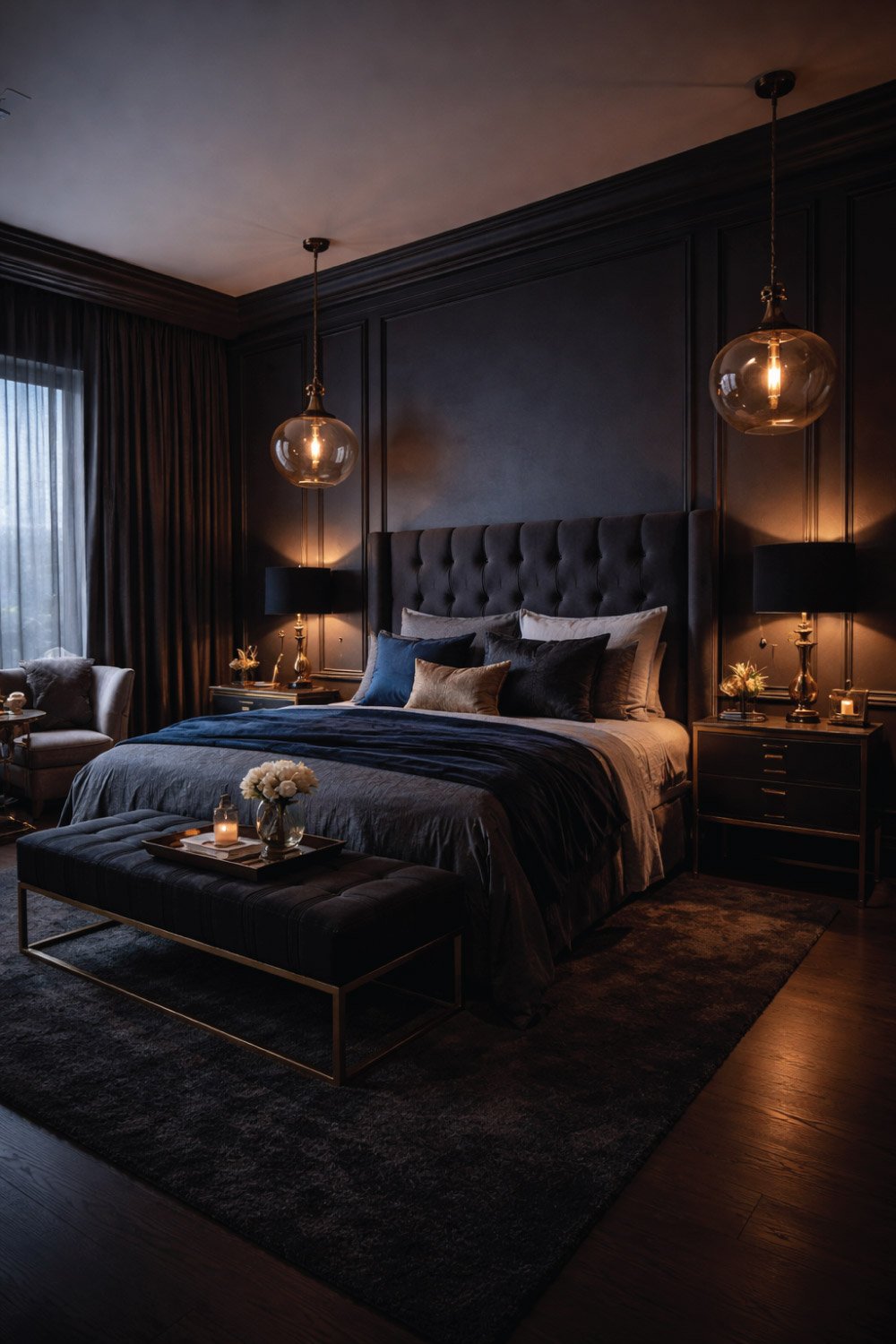 Dark-Tone Master Bedroom DEGIN