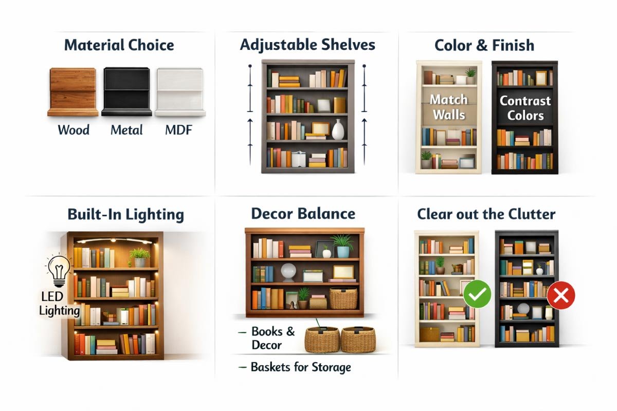 Design Tips for Door-Sized Bookshelves