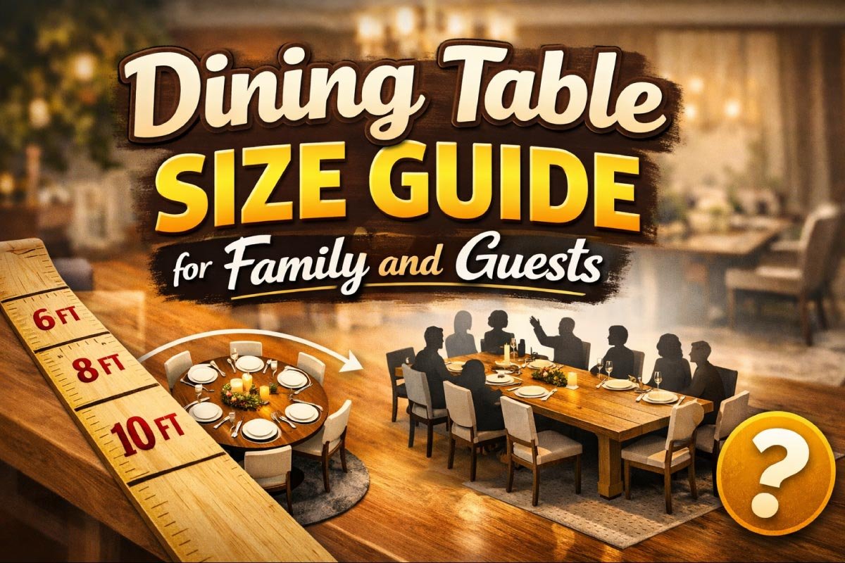 Dining Table Size Guide for Family and Guests