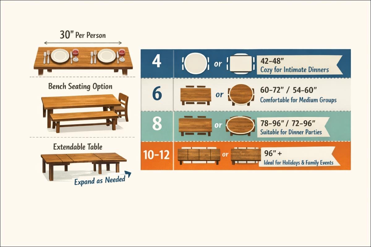 Hosting Guests Tables for Entertaining