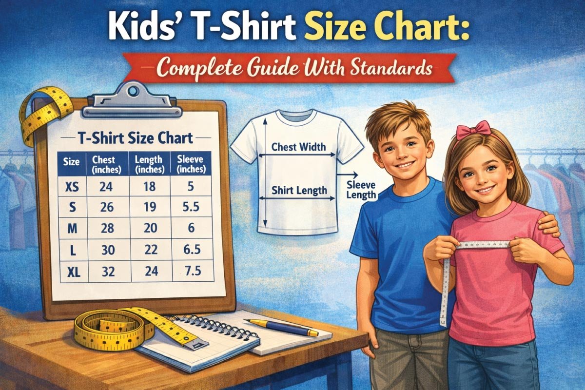 Kids’ T-Shirt Size Chart