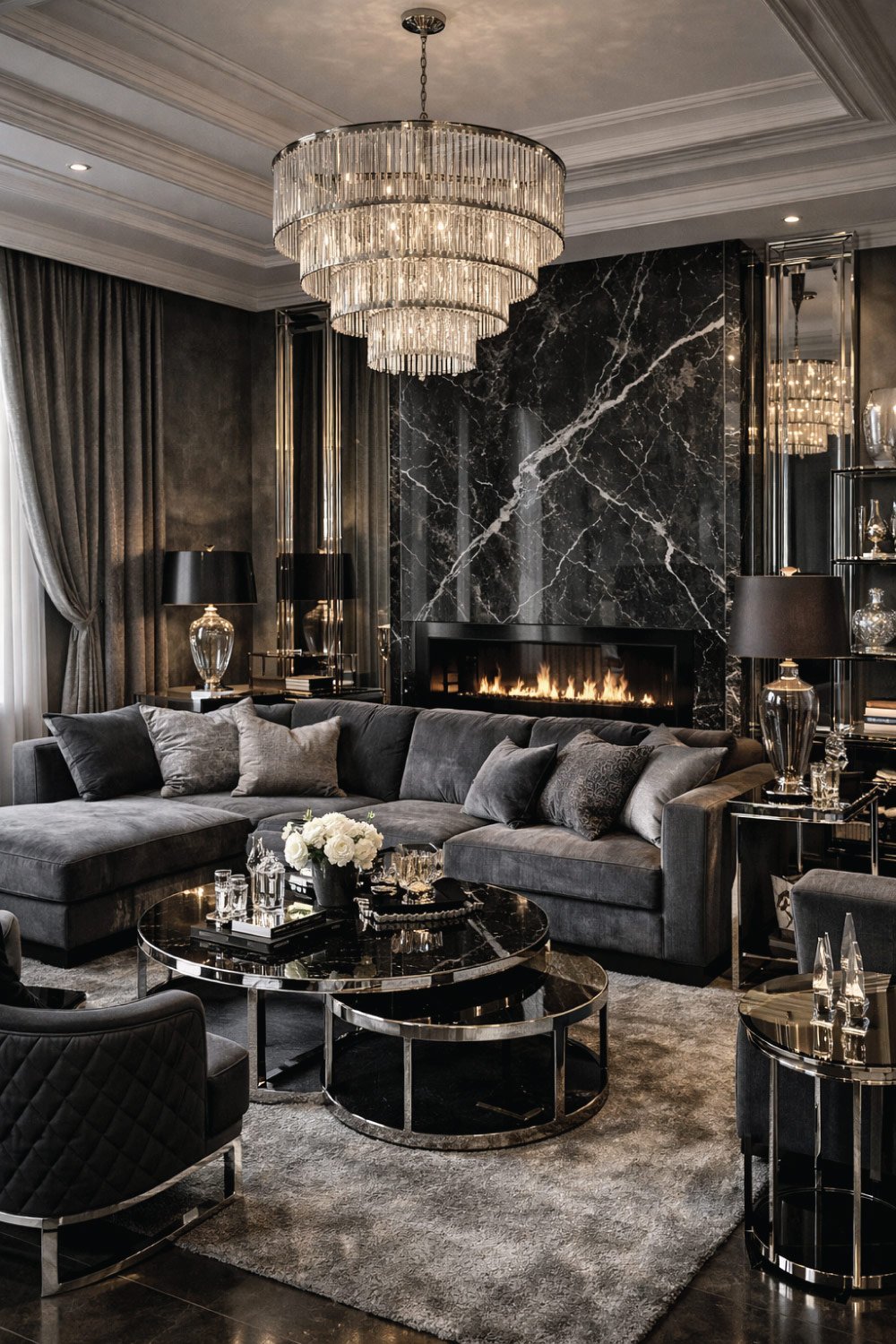 Luxury Gray Living Room