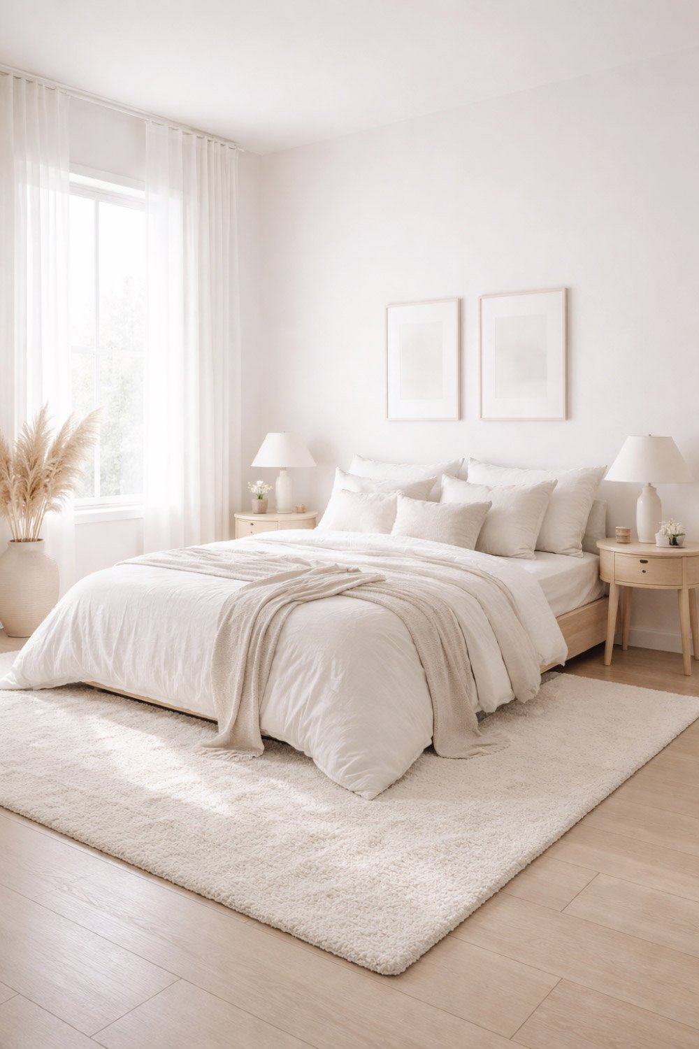 Minimalist White Bedroom