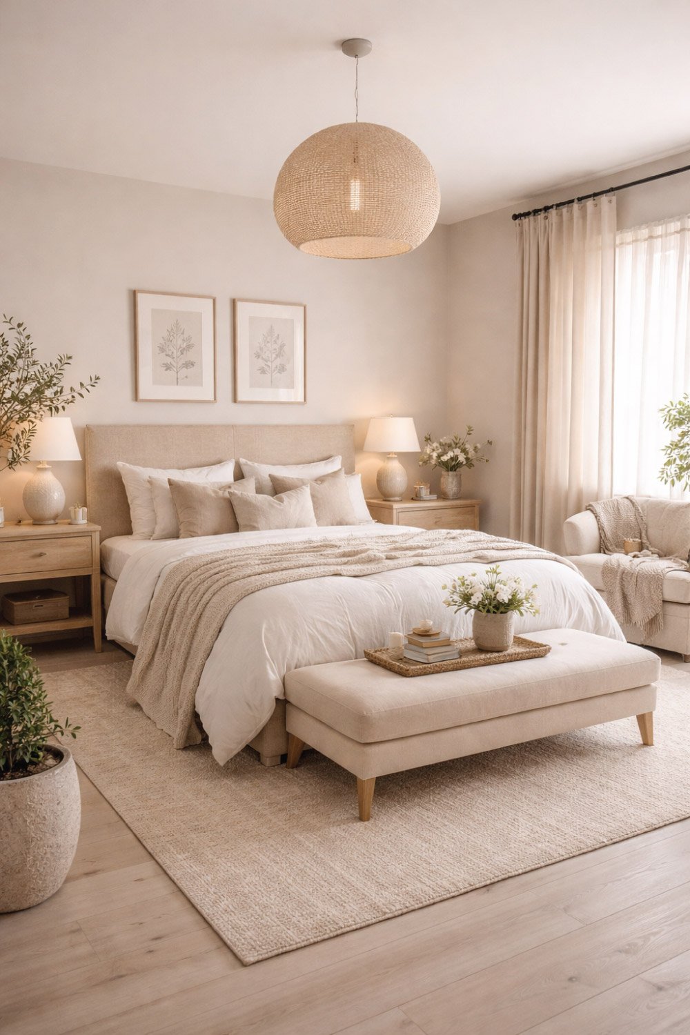 Neutral-Tone Bedroom DEGIN