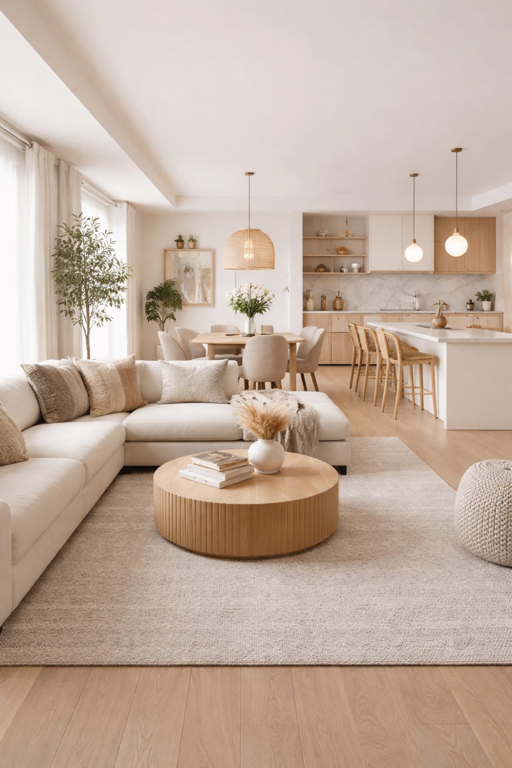 Open-Plan Apartment Living Room