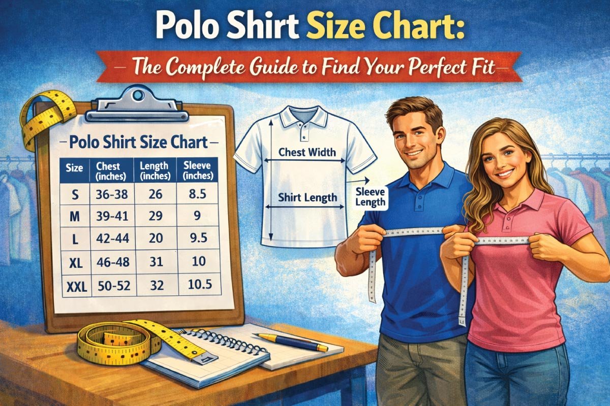 Polo Shirt Size Chart