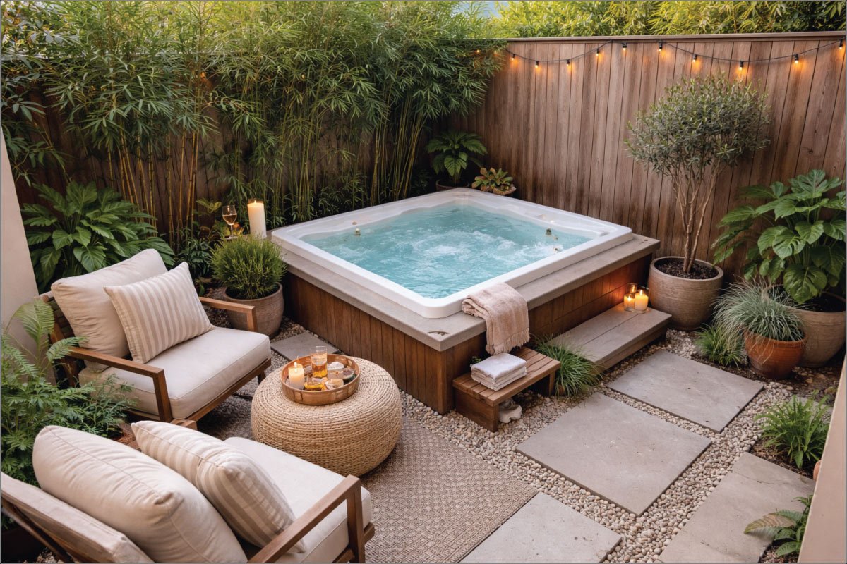 Small Backyard Jacuzzi Design