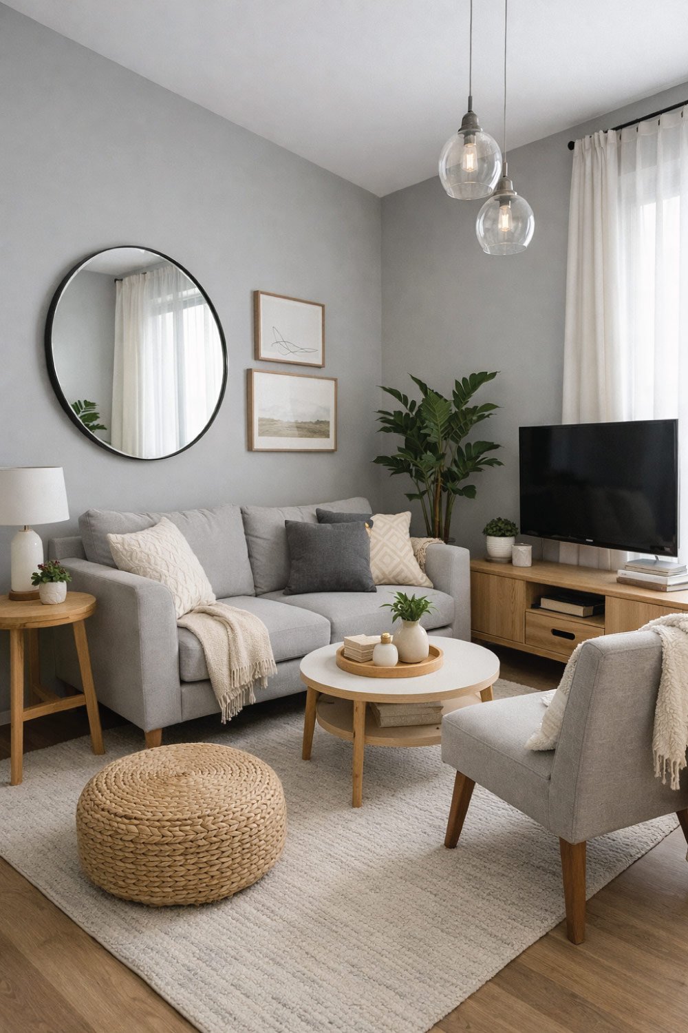 Small Gray Living Room
