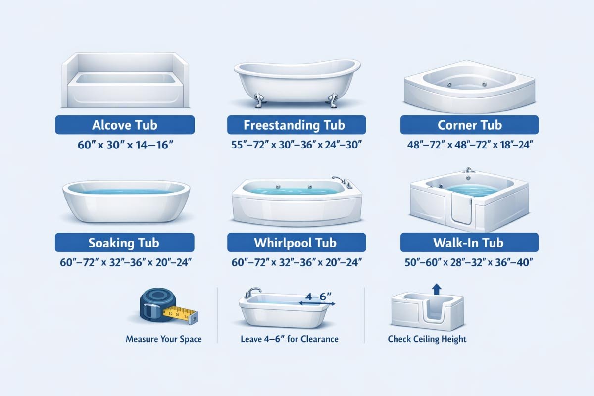 Standard Bathtub Sizes