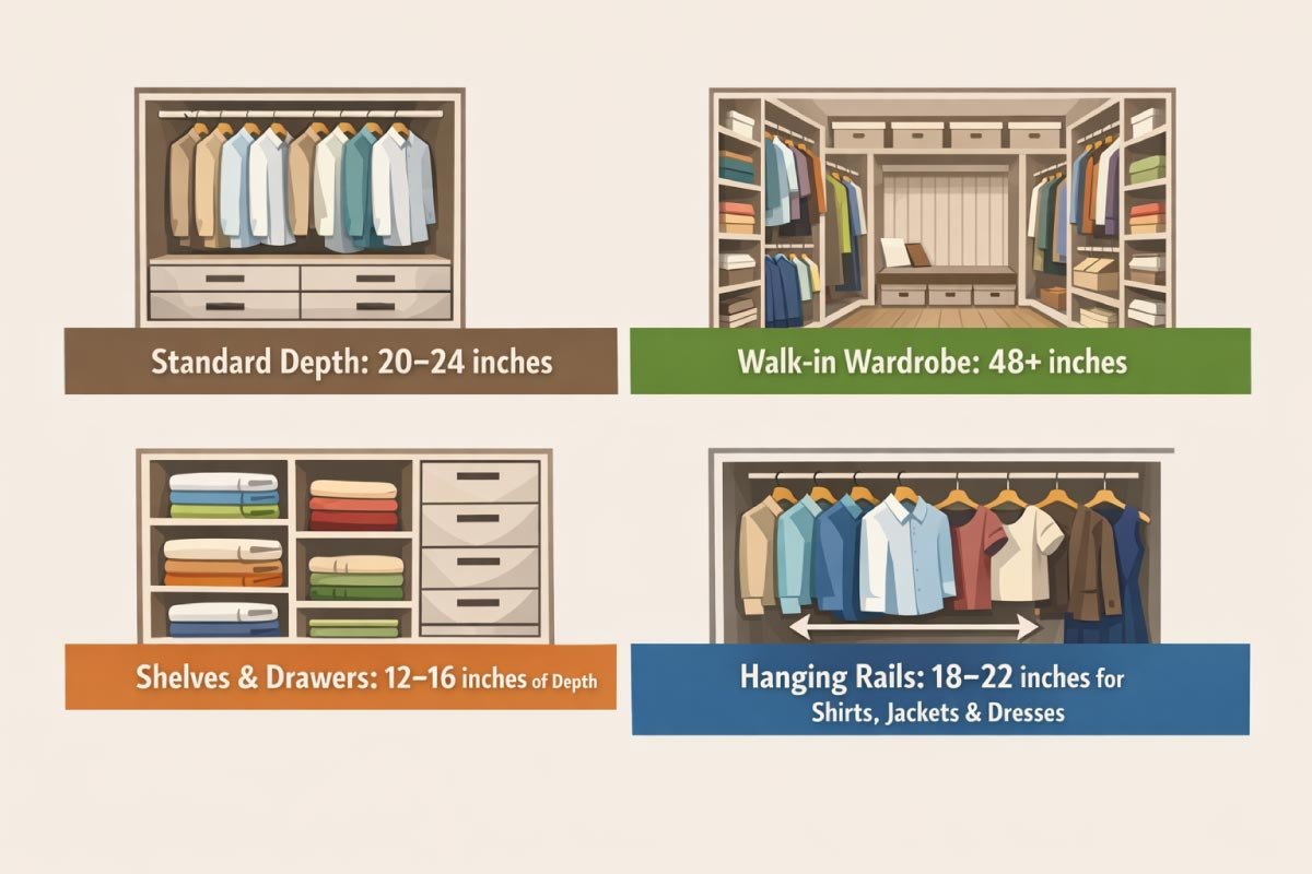 Wardrobe Depth and Internal Organization
