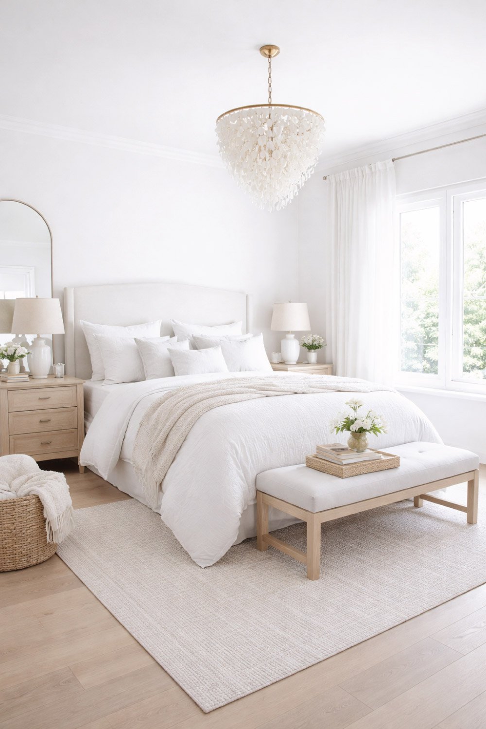 White Master Bedroom DEGIN