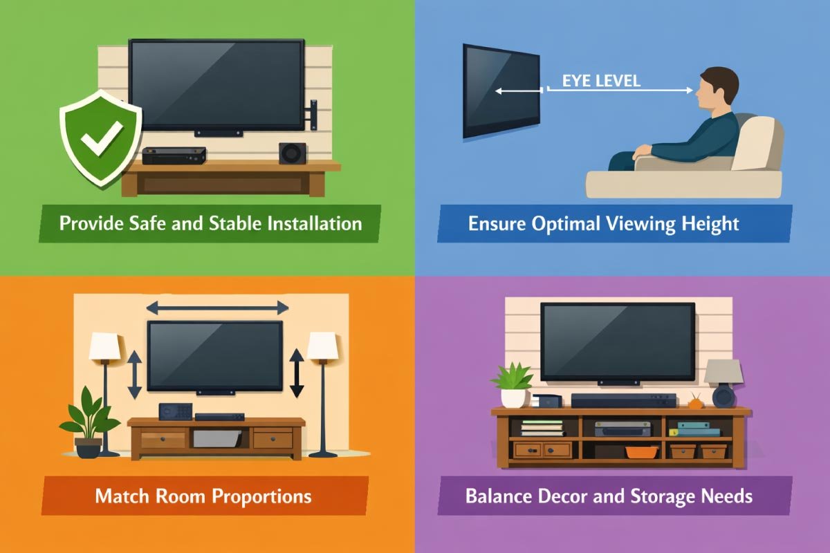 Why TV Wall Stand Size Matters