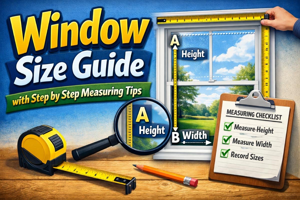 Window Size Guide with Step by Step Measuring Tips