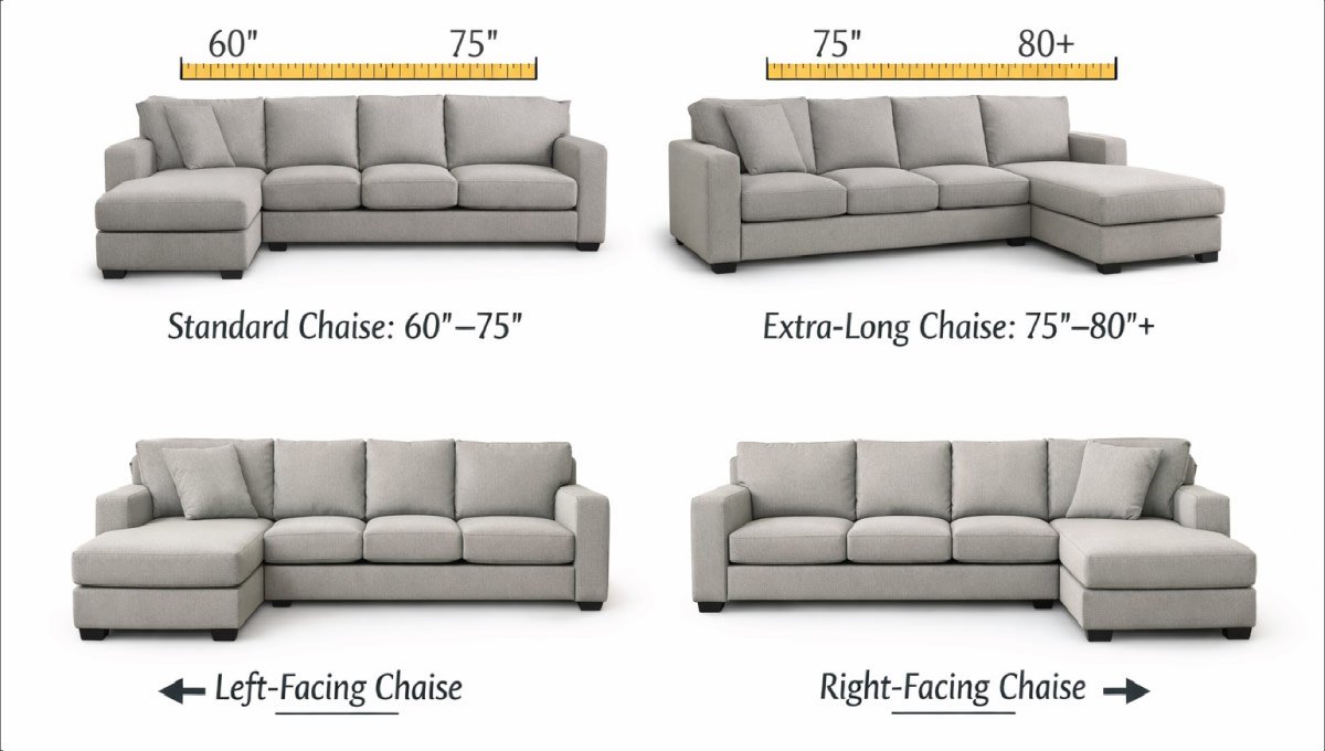 Chaise Length and Orientation