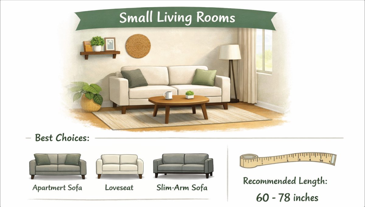 Choosing the Right Sofa Size by Room Type